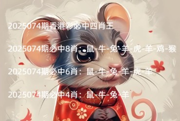 2025074期香港彩必中四肖王