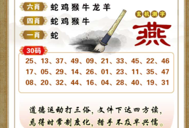 2025101期香港彩九肖30码中特